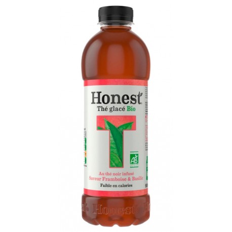 Honest Tea Framboise et Basilic Bio 90cl (pack de 6)