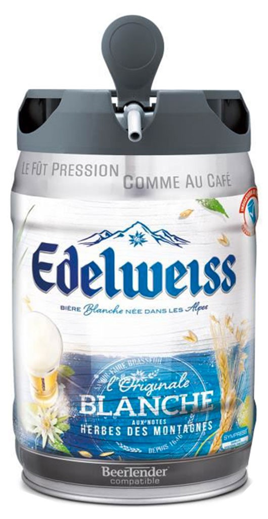 EDELWEISS Bière blanche original fût pression 5% 5l pas cher