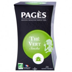 Pages Thé Vert Sencha Doux Bio 20 sachets (lot de 3)