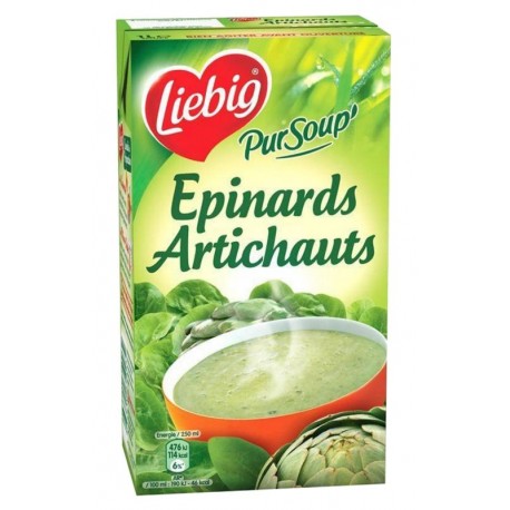 Liebig Soupe Epinard et Artichauts (lot de 3)