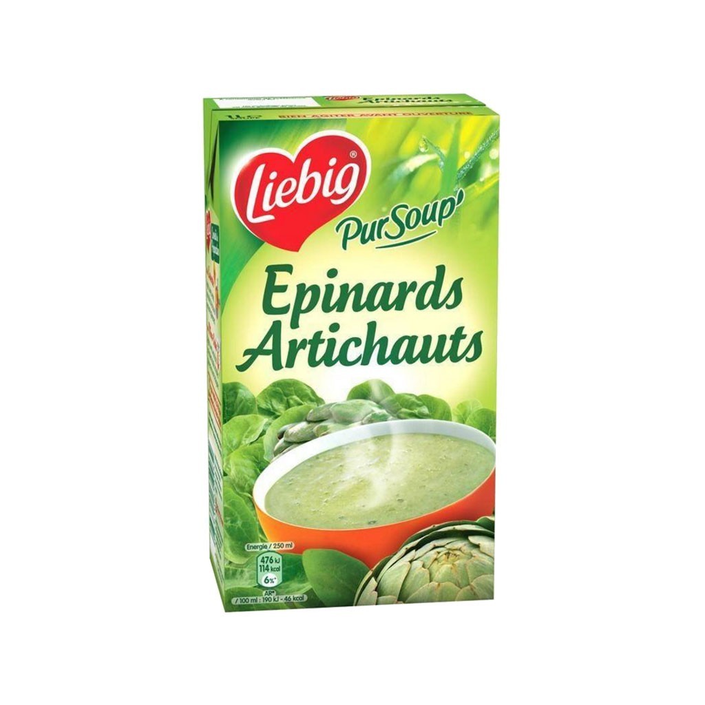 Liebig Soupe Epinard et Artichauts (lot de 3) 