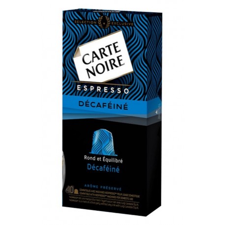 Carte Noire Espresso Décaféiné (lot de 40 capsules)