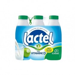 Lait Lactel Vitamine D écrémé 1L (lot de 18)