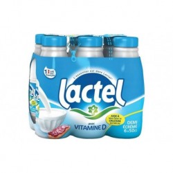 Lait Lactel Vitamine D demi-écrémé 50cl (lot de 30)
