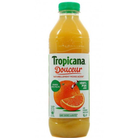 Tropicana Douceur Orange Avec Pulpe 1L (pack de 6)