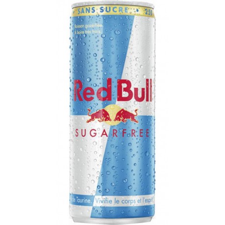 Red Bull Sugarfree 25cl x4 (lot de 6 packs de 4 soit 24 canettes)