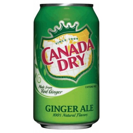 Canada Dry Ginger Ale 33cl x24 (lot de 4 packs de 6 soit 24 canettes)