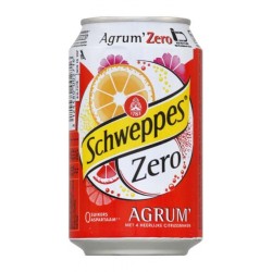 Schweppes Agrum Zero 33cl (pack de 24)