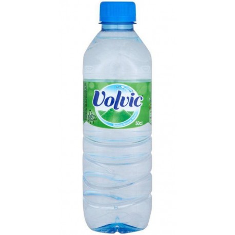 VOLVIC 24 bouteilles plastiques d'eau nature de 50 cl