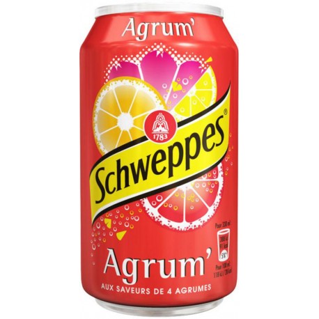 Schweppes Agrum 33cl (pack de 24)