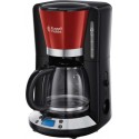 Russell Hobbs Cafetière filtre Programmable Colours Plus Rouge Flamboyant 24031-56