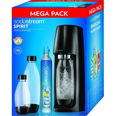 Sodastream Spirit Mega Pack Noir MEGA PACK SPIRIT