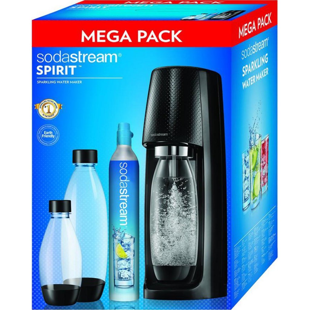 Sodastream Spirit Mega Pack Noir MEGA PACK SPIRIT - selfdrinks.com