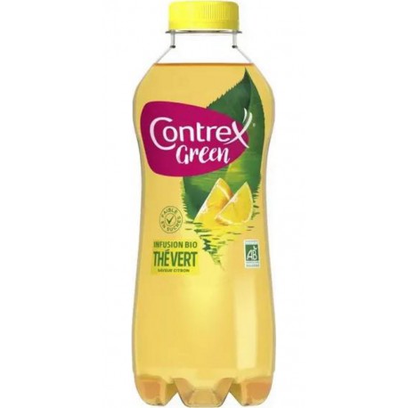 Contrex Green bio eau aromatisée Thé vert citron 75cl (lot de 6)