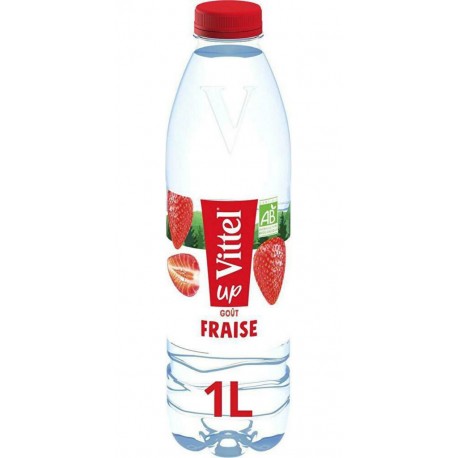 Vittel Up Eau minérale Goût Fraise Bio 1L