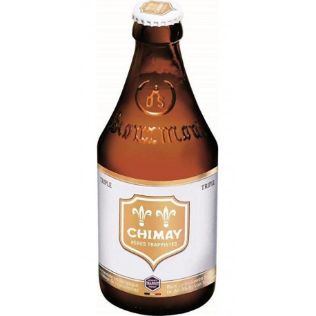 Chimay Bière pères trappistes blanche 8% 33 cl  8%vol.