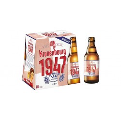 Kronenbourg Bière 1947 5% 6 x 25 cl  5%vol.