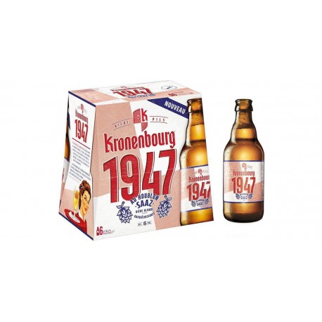 Kronenbourg Bière 1947 5% 6 x 25 cl  5%vol.