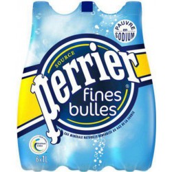 Perrier Fines Bulles 1L (pack de 6)