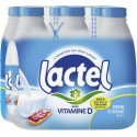 Lait Lactel Vitamine D demi-écrémé 1L (pack de 6)