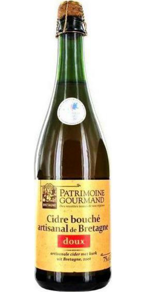 Patrimoine Gourmand Cidre doux artisanal de Bretagne 2% 75 cl 2%vol. 