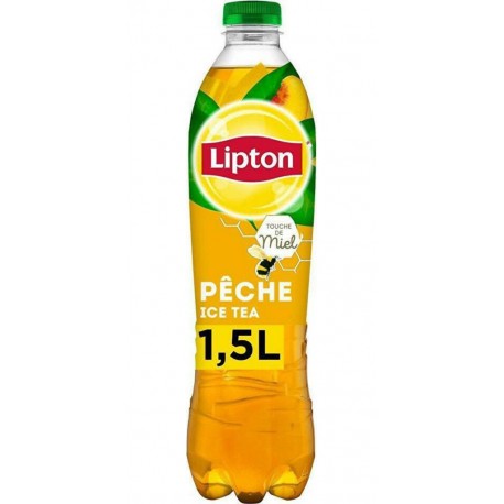 Lipton Boisson au thé pêche touche de miel 1,5 L