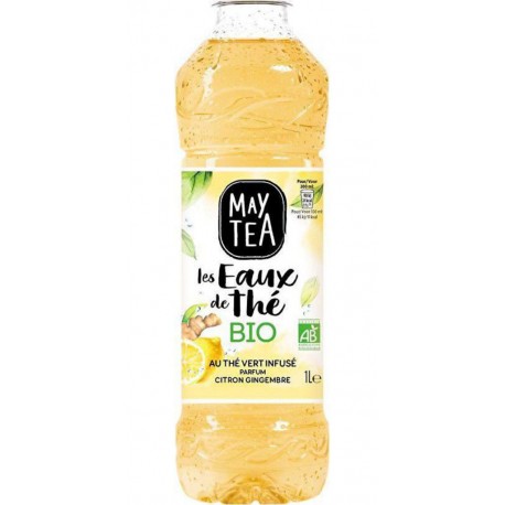 May Tea Boisson au thé vert citron gingembre bio 1 L