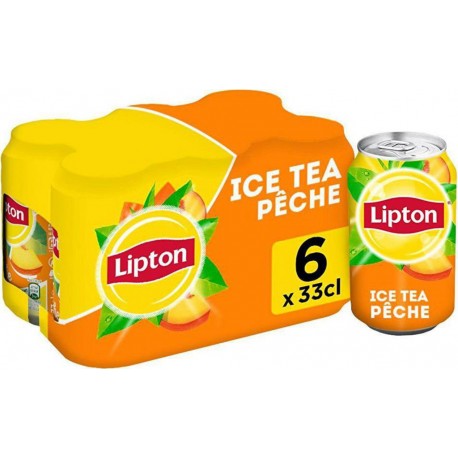 Lipton Ice tea saveur pêche 6 x 33 cl