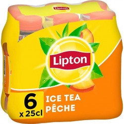 Lipton Ice tea saveur pêche 6 x 25cl (pack de 6)