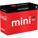 Coca-Cola Soda à base de cola sans sucres - Frigo pack 12 x 15 cl