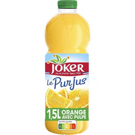 Joker Le pur jus - Jus d'orange avec pulpe 1,5 L