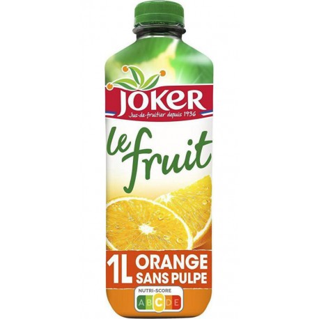 Joker Le fruit - Jus d'orange sans pulpe 1 L