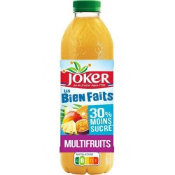 Les Biens Faits Joker Jus multifruits 30% moins sucré 90 cl