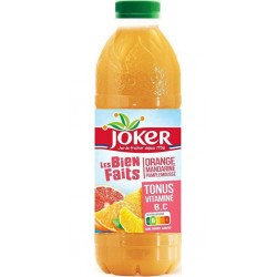 Les Biens Faits Joker Jus tonus vitaminé orange mandarine pamplemousse rose 90 cl