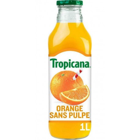 Tropicana Jus d'oranges du Brésil sans pulpe 1L