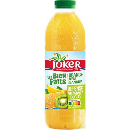 Les Biens Faits Joker Jus défense vitaminée orange kiwi banane 90 cl