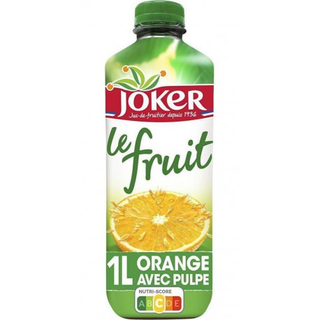 Joker Le fruit - Jus d'orange avec pulpe 1 L