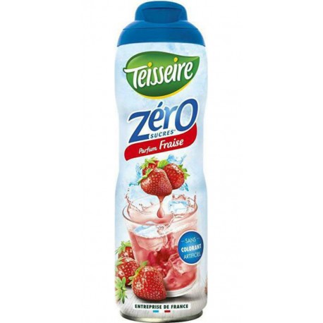 Zéro Teisseire Sirop fraise sans sucres 60 cl