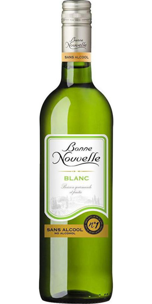 Bonne Nouvelle Boisson Fermentée Sans Alcool - Blanc 0.3% 75 cl 0.3%vol. 