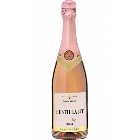 Festillant Boisson à base de vin Rosé Sans Alcool 0.3% 75 cl 0.3%vol.