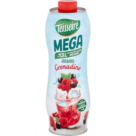 Teisseire Mega Sirop de Fruits Grenadine 130cl 1,3L