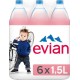 Evian 1,5L (pack de 6)