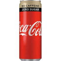 Coca-Cola Zero Sans Caféine 25cl (lot de 4 packs de 6 soit 24 canettes)