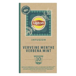Lipton Infusion Verveine Menthe Nespresso x10 (boîte de 10)