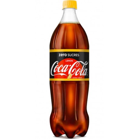 Coca-Cola Lemon Zero Sucres 1,25L (lot de 6 bouteilles)