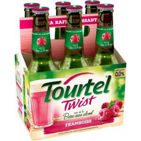 Twist Tourtel Bière sans alcool saveur framboise 27,5cl (pack de 6)