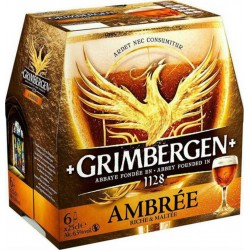 Grimbergen Bière d'abbaye ambrée 6.5% 6 x 25 cl  6.5%vol.