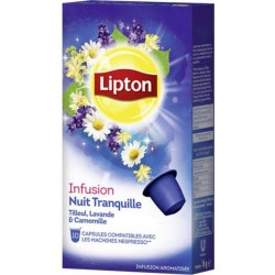 Lipton Infusion Nuit Tranquille Nespresso x10 (lot de 3 soit 30 capsules)