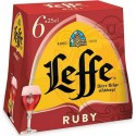 Leffe Ruby - Bière aux fruits rouges & bois de rose 5% 6 x 25 cl  5%vol.