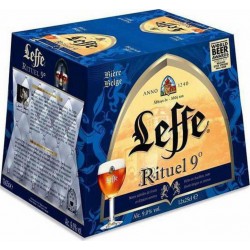 Leffe Bière rituel 9% 12 x 25 cl  9%vol.